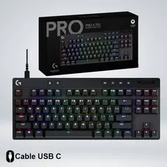 LOGITECH - TECLADO GAME PRO X TKL RAPID SWITCH MAGNETICOS ANÁLOGOS USB-C RGB
