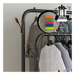 GENERICO - Soporte Organizador con Ruedas en Negro Y+Post-it Adhesivos