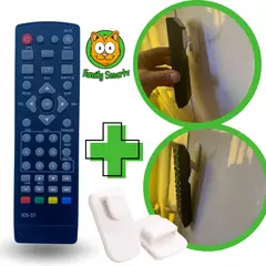 GENERICO - Control Remoto para Decodificador Tv Digital Hd Canales + Soporte