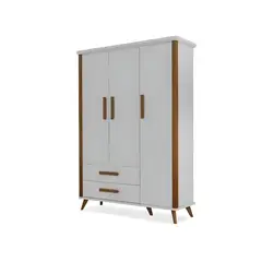 HOGAR & SPACIOS - HYS ROPERO 3 PUERTAS STELLA BLANCO