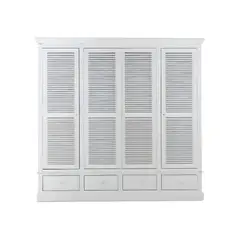 HOGAR & SPACIOS - HYS ROPERO 4 PUERTAS EMMA BLANCO