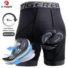 GENERICO - Short Largo O Culote C Gel Anti-shock Para Ciclismo - M