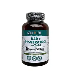 GENERICO - NAD+ Resveratrol + CQ Gold Leaf 90 capsulas