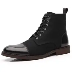 BLWOENS - Zapatos Botas de Martín para Hombre - Negro