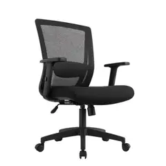 GENERICO - SILLA DE OFICINA GERENCIAL ERGONÓMICA - DELPHI-II NEGRO