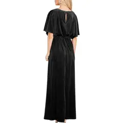 TIOZONEY - Vestido con mangas medias y abertura lateral