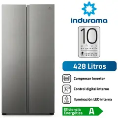 INDURAMA - Refrigeradora No Frost RI-769 de 428L con Compresor Inverter