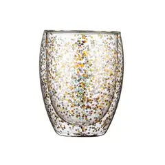 GENERICO - Vaso doble pared estilo estrellado 350 ml