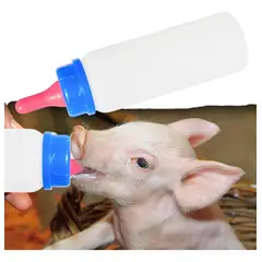 GENERICO - BOTELLA CON TETINA SUAVE PARA ANIMALES 250ML