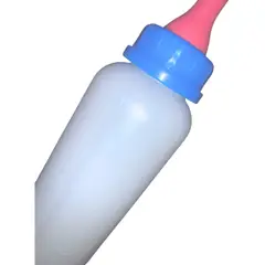 GENERICO - BOTELLA ALIMENTACION PARA ANIMALES 500ML CORDERO LECHON AZUL