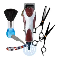 WAHL - Cortadora de Cabello Magic Clip 08451-318 y Kit Barbero