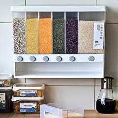 GENERICO - Dispensador de Encimera para Granos y Arroz Multifuncional