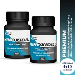 GENERICO - 2 MINOXIDIL 5MG PREMIUN 60 CÁPSULAS - DERMOSUMAK