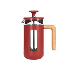 LA CAFETIERE - Prensa francesa Pisa wood Red 350ml