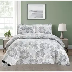 GENERICO - EDREDON INVIERNO HAIRIFON 2 PLAZAS - LABRADO 3D GRIS