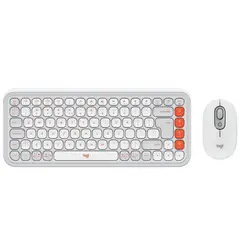 LOGITECH - Kit POP ICON Teclado Y Mouse Combo Wireless Orange