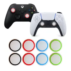 GENERICO - 4 PARES de GRIPS BLANCOS para Mando PS3/PS4/PS5/Xbox