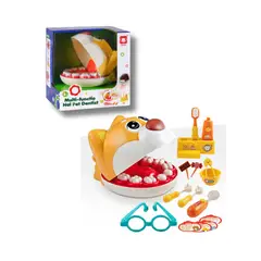 GENERICO - Juego de Roles Didáctico Perro Dentista con Luces