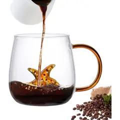 GENERICO - Figura dibujos animados 3D para café cerveza whisky agua transparente