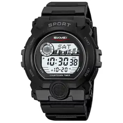 Skmei - Reloj Hombre Digital Deportivo Dual Multifunción Negro - 2392