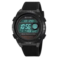 SKMEI - Reloj Hombre Digital Solar Dual Cronómetro Led Negro - 2436