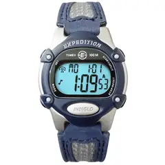 TIMEX - Reloj Unisex Digital IRONMAN Indiglo Multifunción Azul - T48013