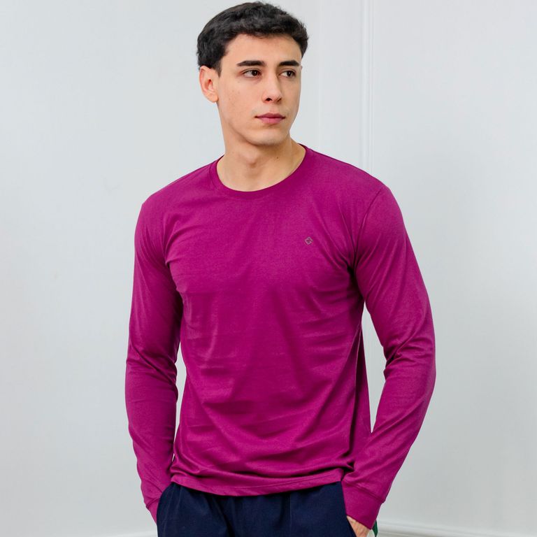 POLO SLIM FIT CABALLERO ML - JERSEY 100% ALGODON