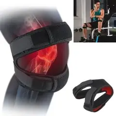 GENERICO - Rodillera Menisquera Doble Soporte Rótula articulaciones Ajustable Negro
