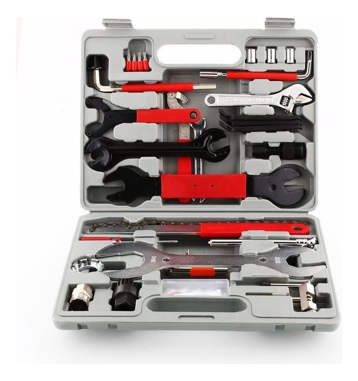 Kit Maleta Herramienta Para Reparacion De Bicicleta 44 Pcs