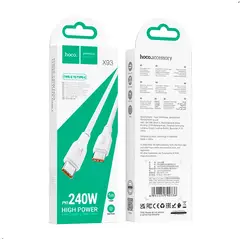 HOCO - Cable X93 Carga Rapida Usb Tipo C A Tipo C Force 240w 1mts