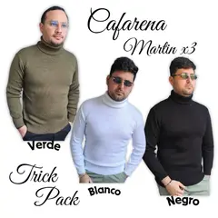 GENERICO - Cafarenas de hombres pack por tres