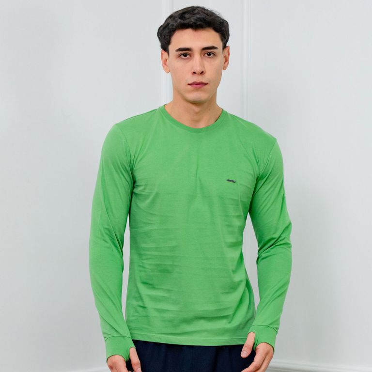POLO SLIM FIT CABALLERO ML - JERSEY 100% ALGODON