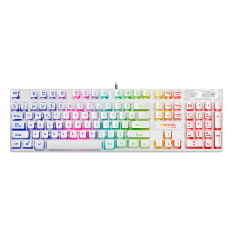 Teclado Gamer Xtreme White CYB K505 USB Led