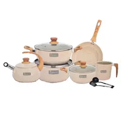 REALITY - Juego de Ollas Roca Volcánica 12 Piezas