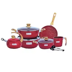 REALITY - Juego de Ollas Roca Volcánica 12 Piezas