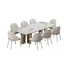 GENERICO - Juego de Comedor Täby Forma - Blanco