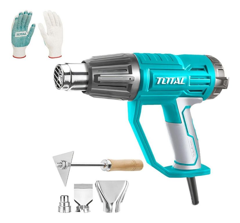 Pistola De Calor 2000w TB20056 + Guantes XL TSP11102 TOTAL