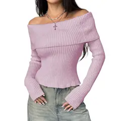 GENERICO - Sueter Mujer Hilo Mlarga Marinera 359G-23 Color Rosado