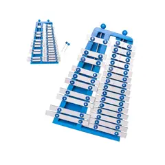 GENERICO - Xilófono Metalofono Cromático 25 Notas Azul