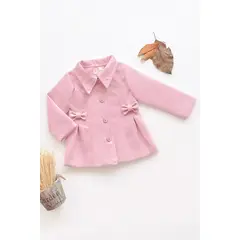 KIDS MASHMELO - ABRIGO CORTE PRINCESA Y LAZOS EN EL LATERAL PARA NIÑA