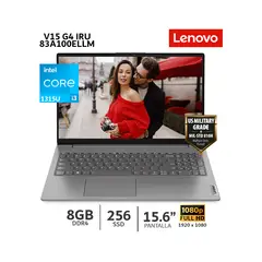 LENOVO - Laptop V15 G4 IRU Ci3-1315U/ 8Gb Ram/ 256Gb SSD/ 15.6”/ 83A100ELLM