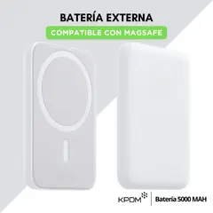 GENERICO - Batería externa para iPhone 5000 MAH compatible con Magsafe