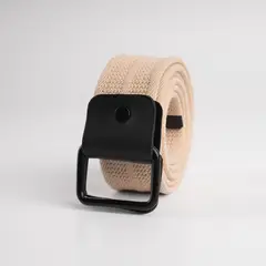 GENERICO - CORREA DE ALGODÓN DOBLE D-RING BEIGE