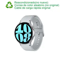 SAMSUNG - Galaxy Watch 6 44mm Bluetooth Plata ReacondicionadoSemiNuevo
