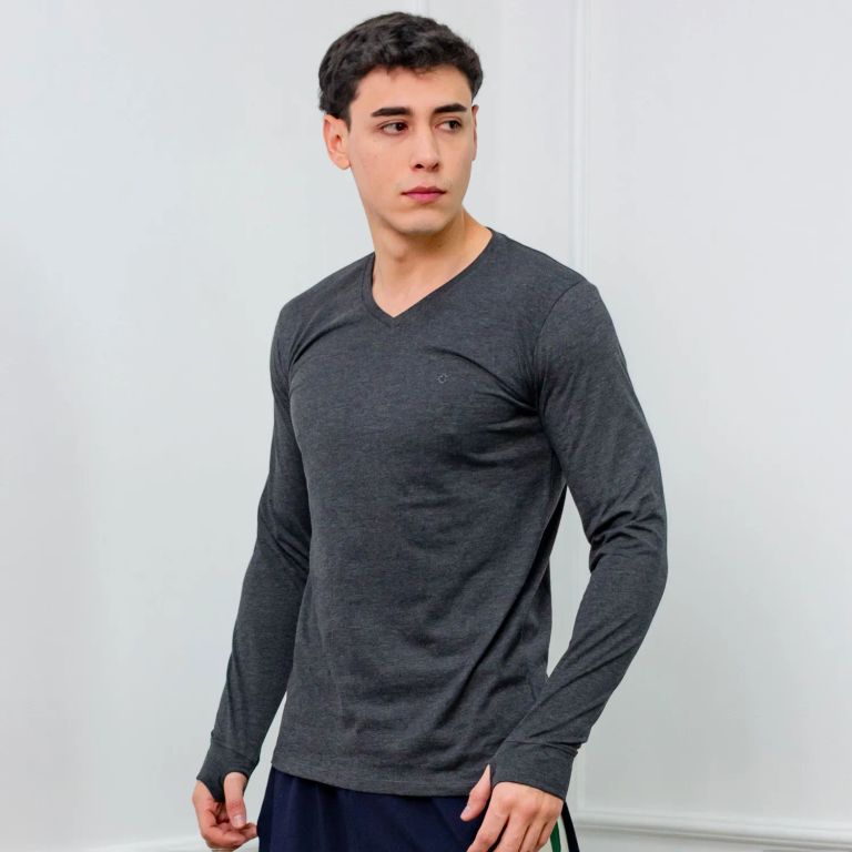 POLO SLIM FIT CABALLERO ML - JERSEY 100% ALGODON