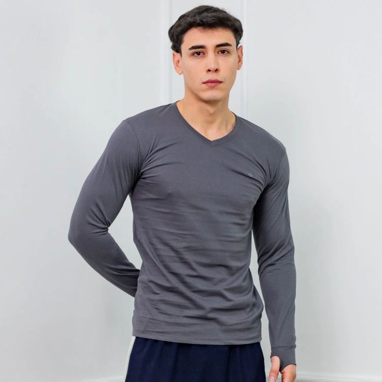 POLO SLIM FIT CABALLERO ML - JERSEY 100% ALGODON