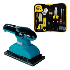 MAKITA - Lijadora Orbital 1/3" M9201B 180W + set 9 pz Kamasa