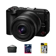 CANON - Camara EOS R50 V + 14-30mm f4-63 + Estuche + Kit Limpieza + Mem64GB