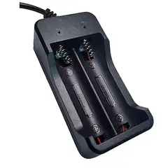 EWTTO - Cargador ET-E6089 para 2 Baterías de Litio 18650