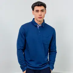 A VANTGARDESTYLE - POLO BOX REGULAR FIT CABALLERO ML - PIQUE LYCRADO